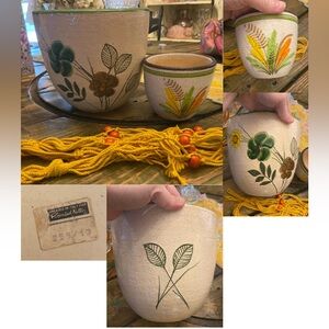 Vintage Rosenthal Netter Aldo Londi Bitossi Set Of Two Pots